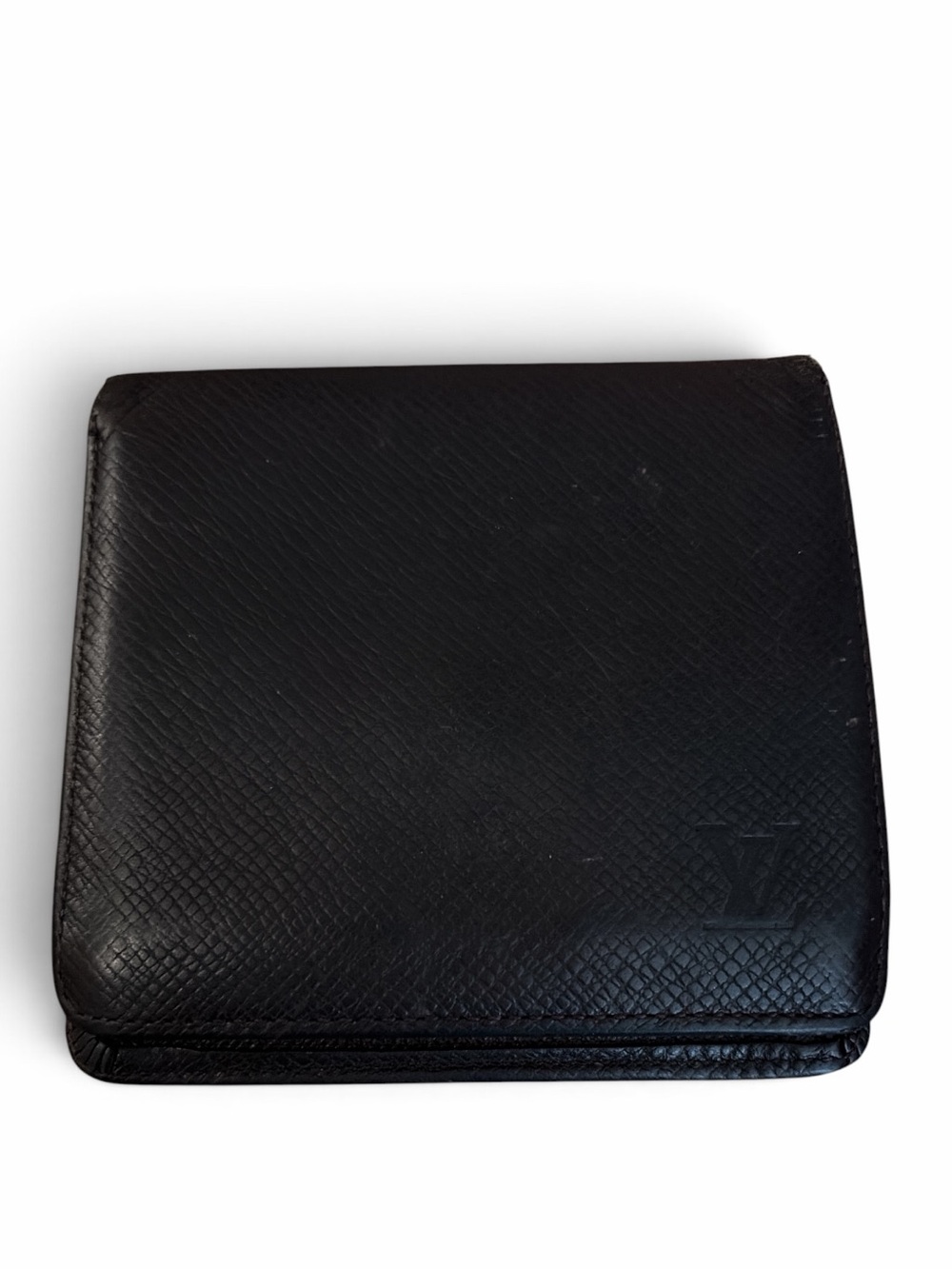 Louis Vuitton Men’s Dark Brown Taiga Leather Bifold Wallet